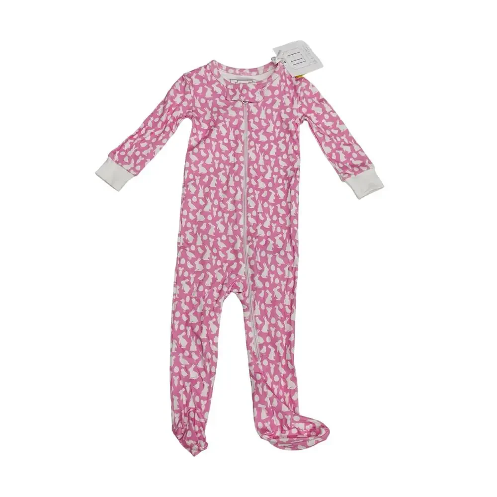 NWT Lila & Hayes 3-6M Parker Zippy in Easter Time Pink